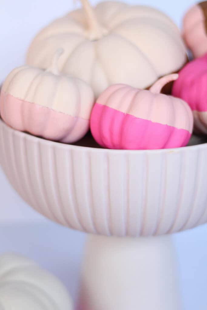 pink color block pumpkins