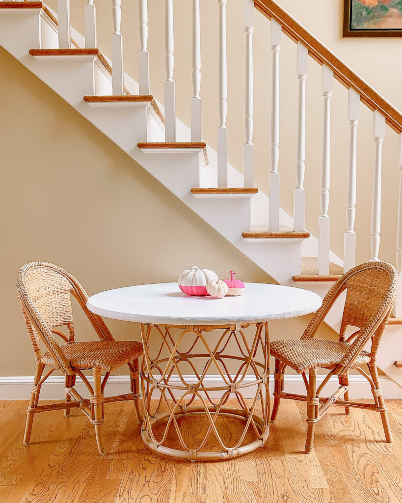 childrens rattan table and chairs