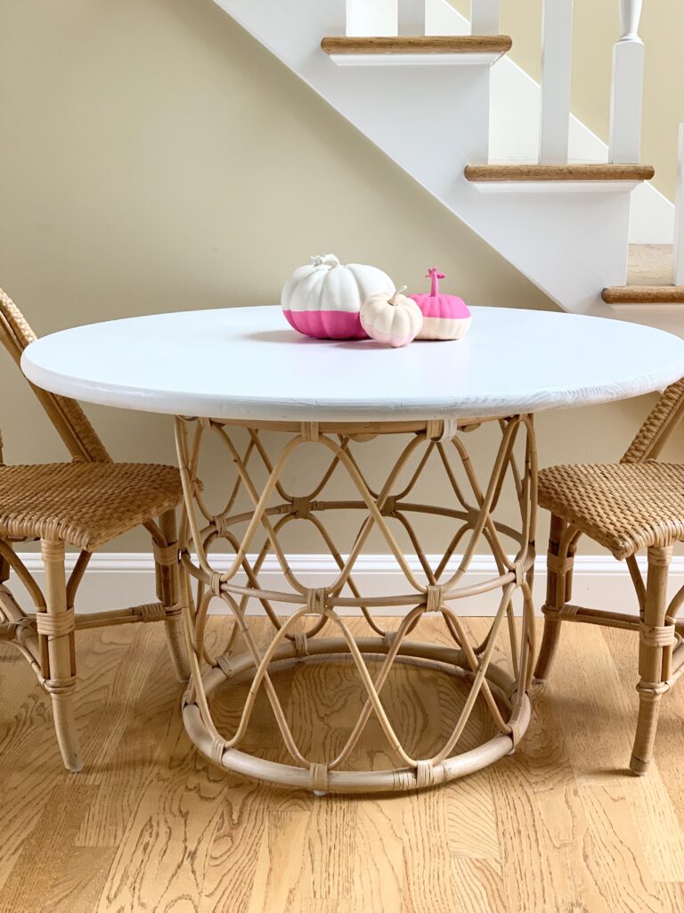 rattan kids table