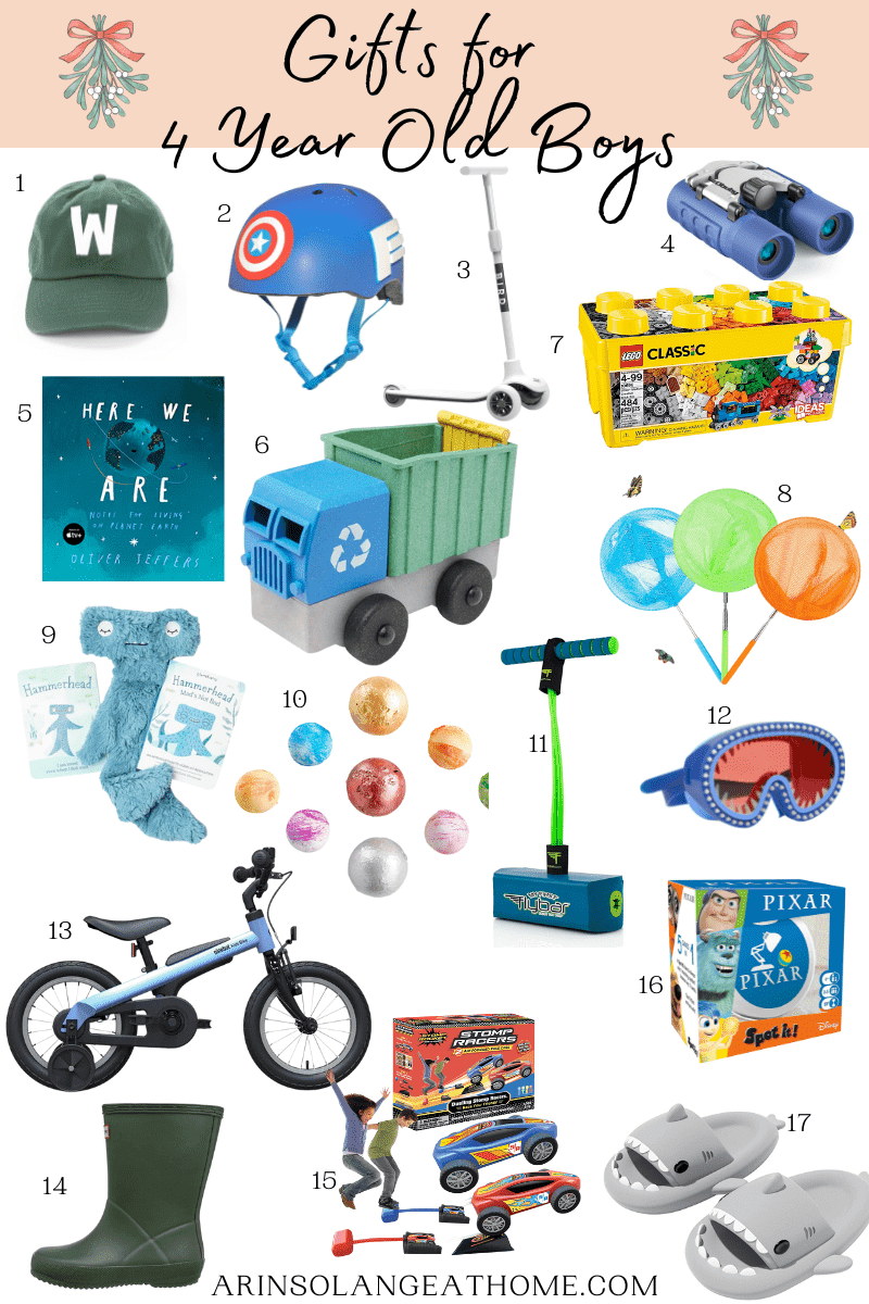 Gifts for 4 Year Old Boy - arinsolangeathome