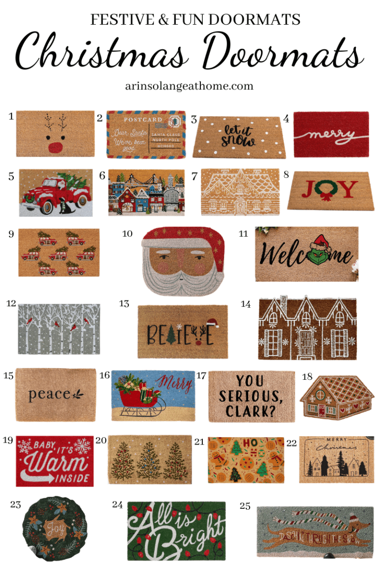 Best Christmas Doormats - arinsolangeathome