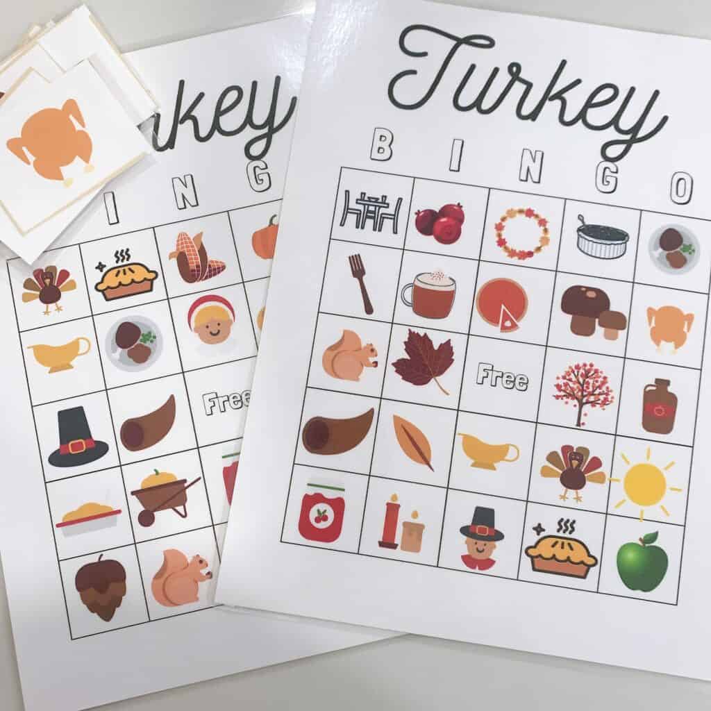 Turkey School Bingo Printables 