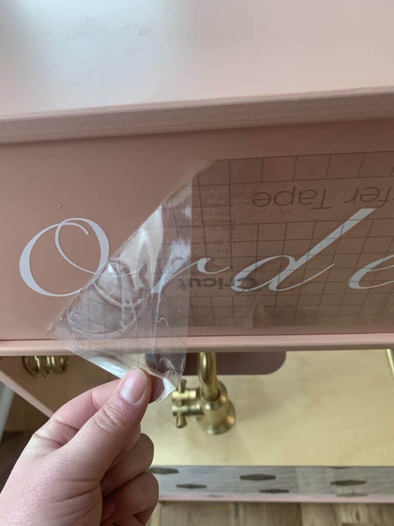 Adding Vinyl from Cricut Joy 