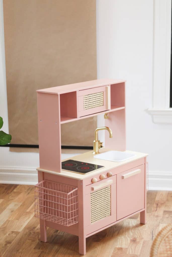 Pink and cane IKEA Play kitchen 