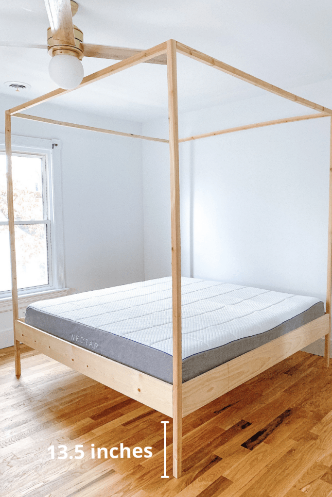 King Canopy Bed Frame Diy Tutorial, How To Build A King Size Canopy Bed Frame