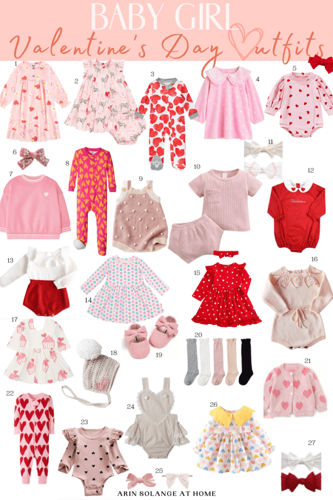 Baby Girl Valentine's Day Outfits - arinsolangeathome