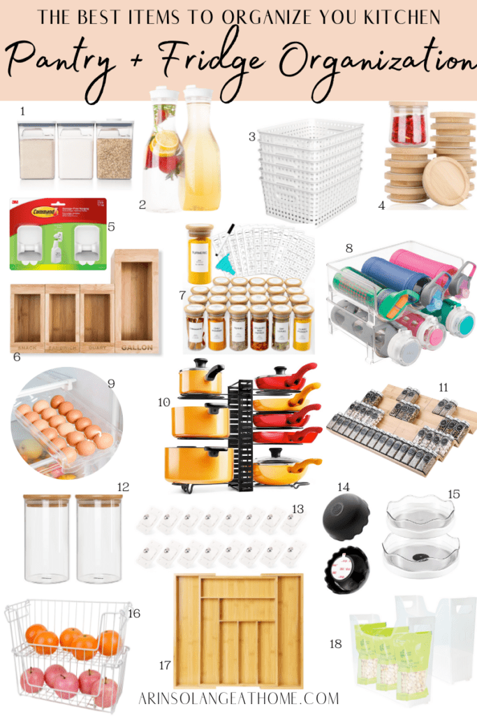 kitchen pantry and fridge organization