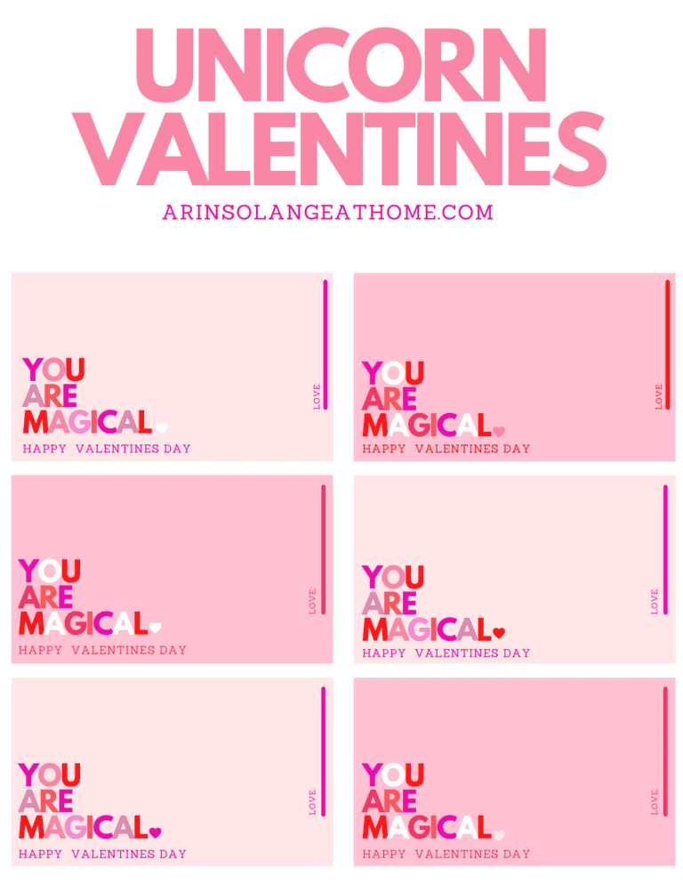 Free Valentine Printables - arinsolangeathome