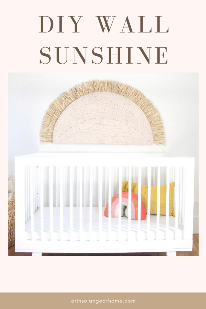 DIY pink Wall Sunshine