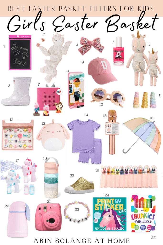 easter basket items for girls 