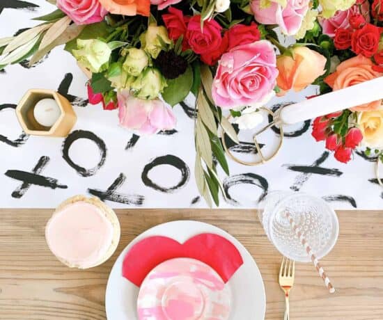valentines day tablescape