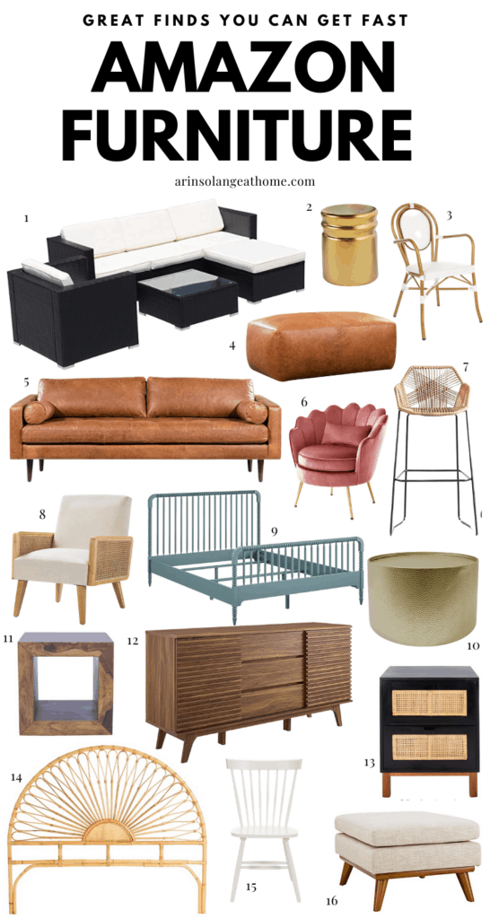 a round up of furniture from Amazon 