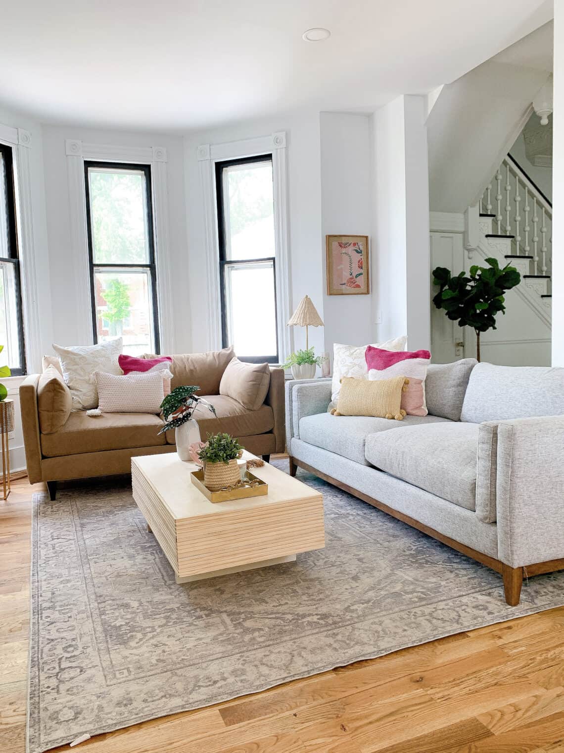 Cozy Family Room with Jonathan Louis Furniture - arinsolangeathome