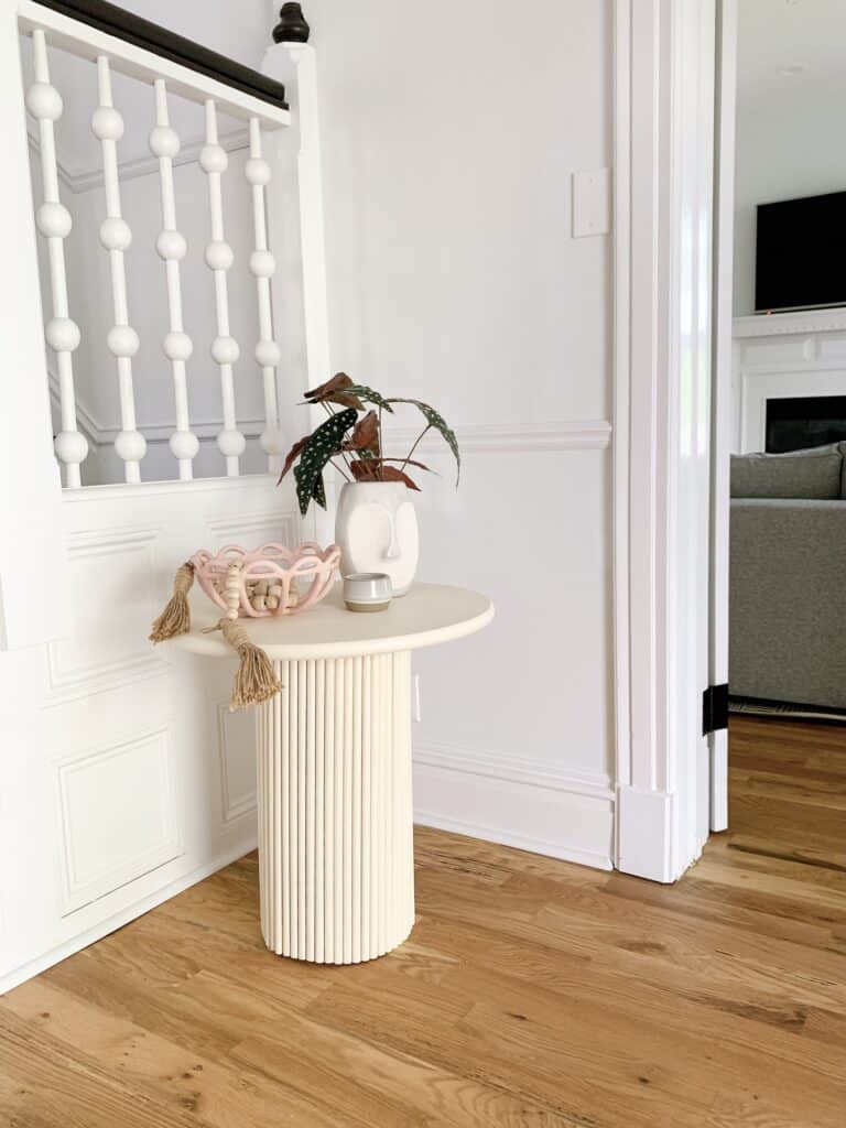 fluted base side table 