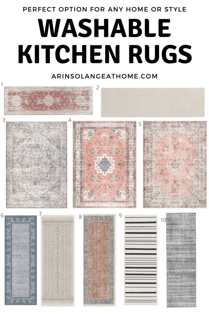 washable kitchen rug ideas