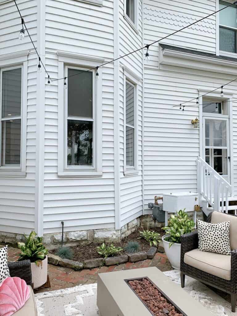 backyard on historic home