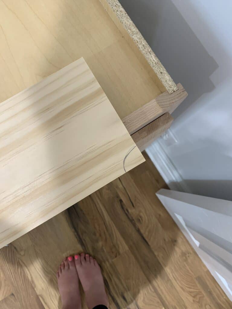 cutting base piece for built ins
