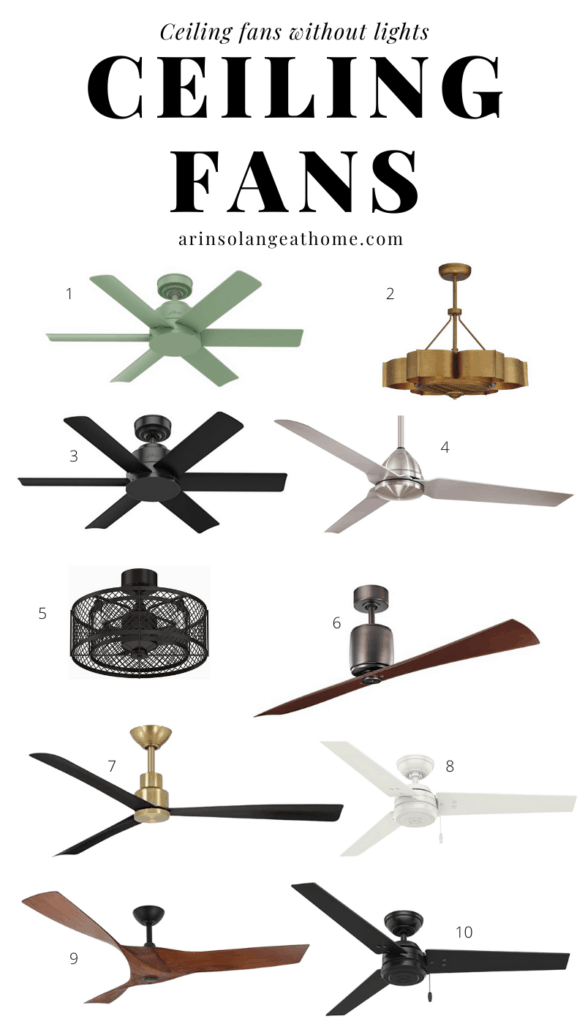 best ceiling fans for bedroom with no lights 