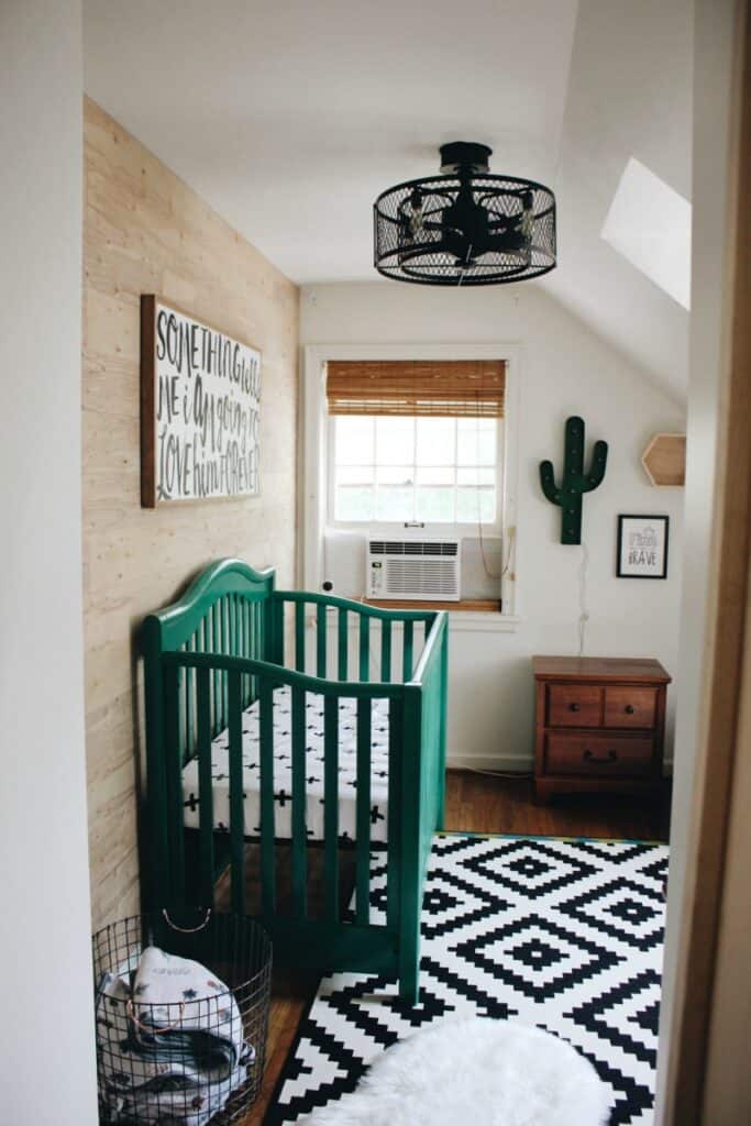 green and neutral nursery