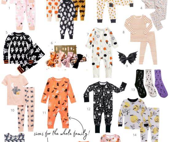 Halloween pajamas for kids and the family