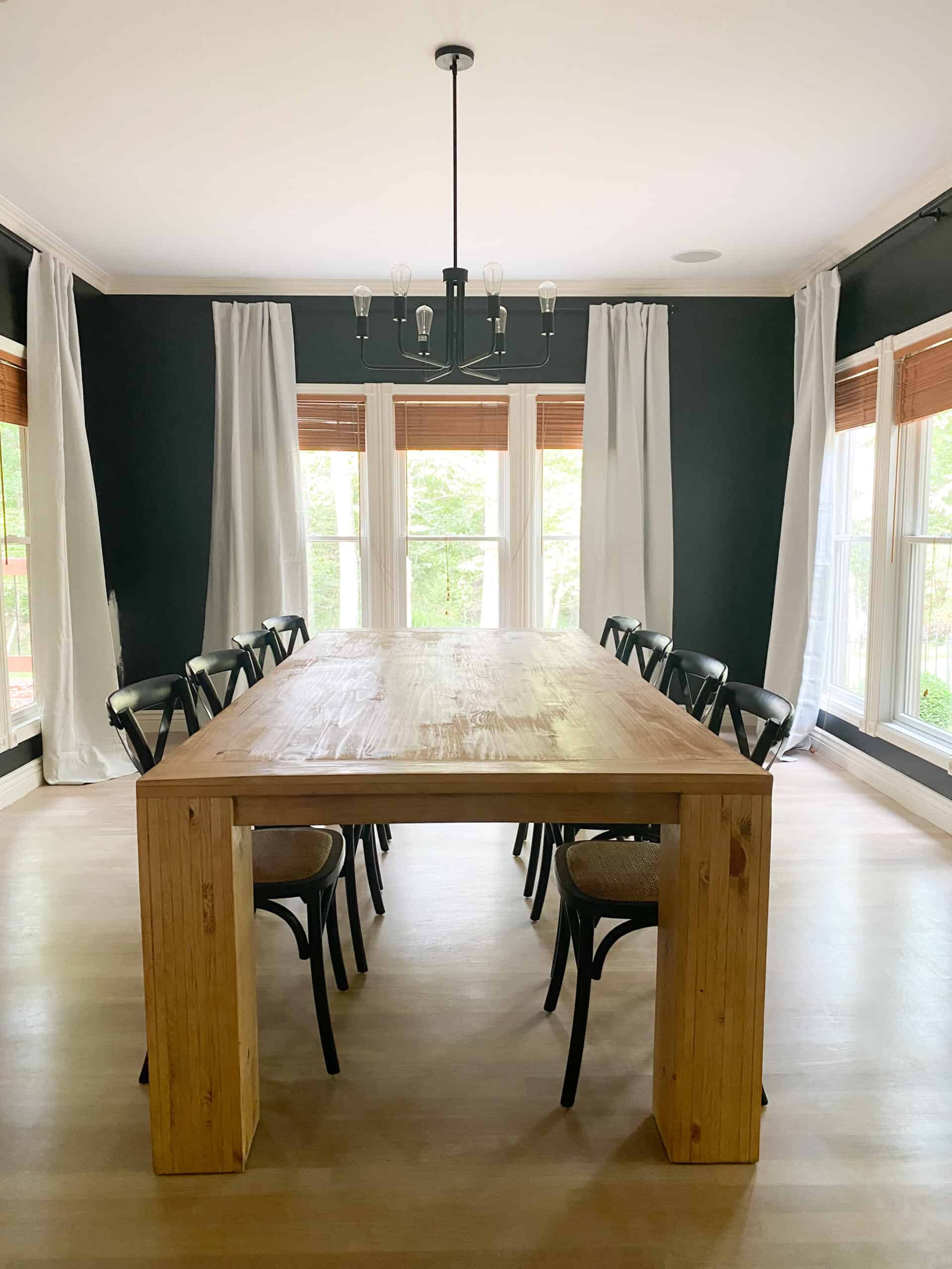how to build a dining room table