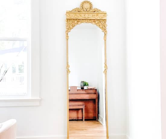 DIY Gold mirror