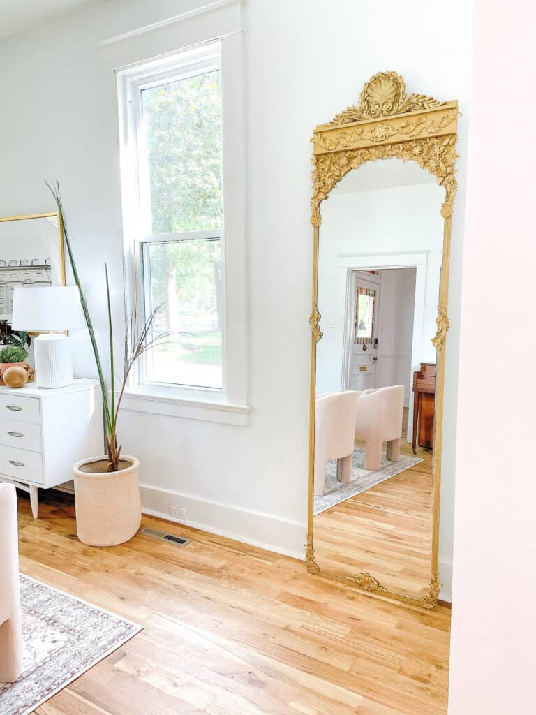 DIY Floor Mirror Frame