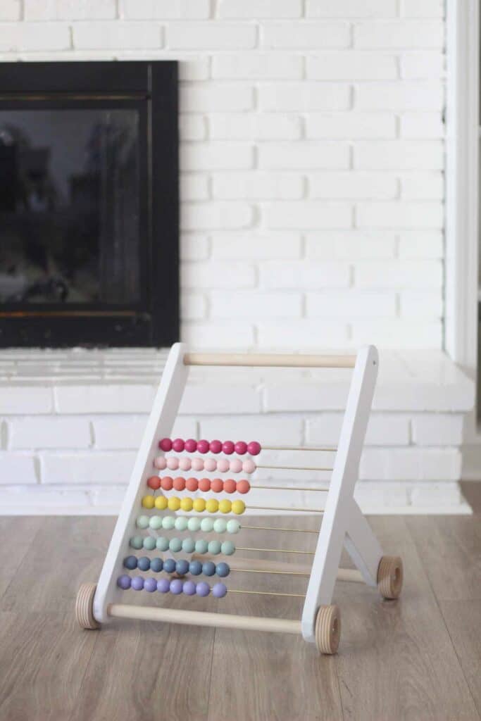 DIY rainbow push toy 