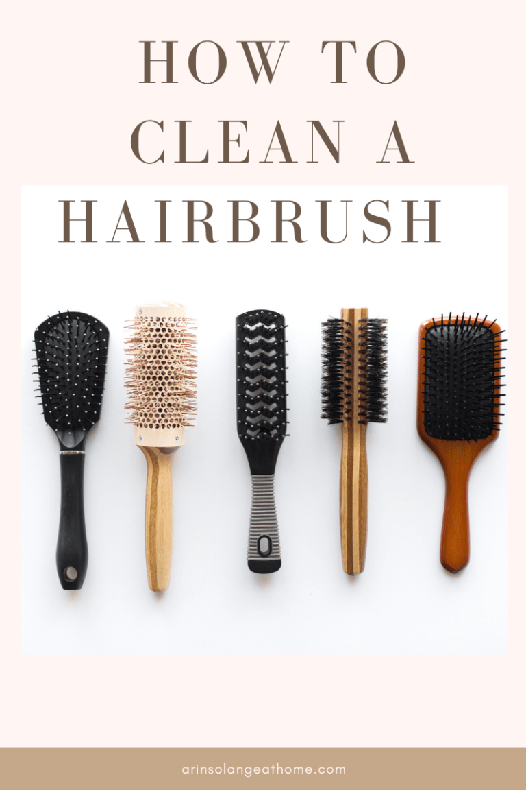 How to Clean a Hairbrush from a Busy Mom arinsolangeathome