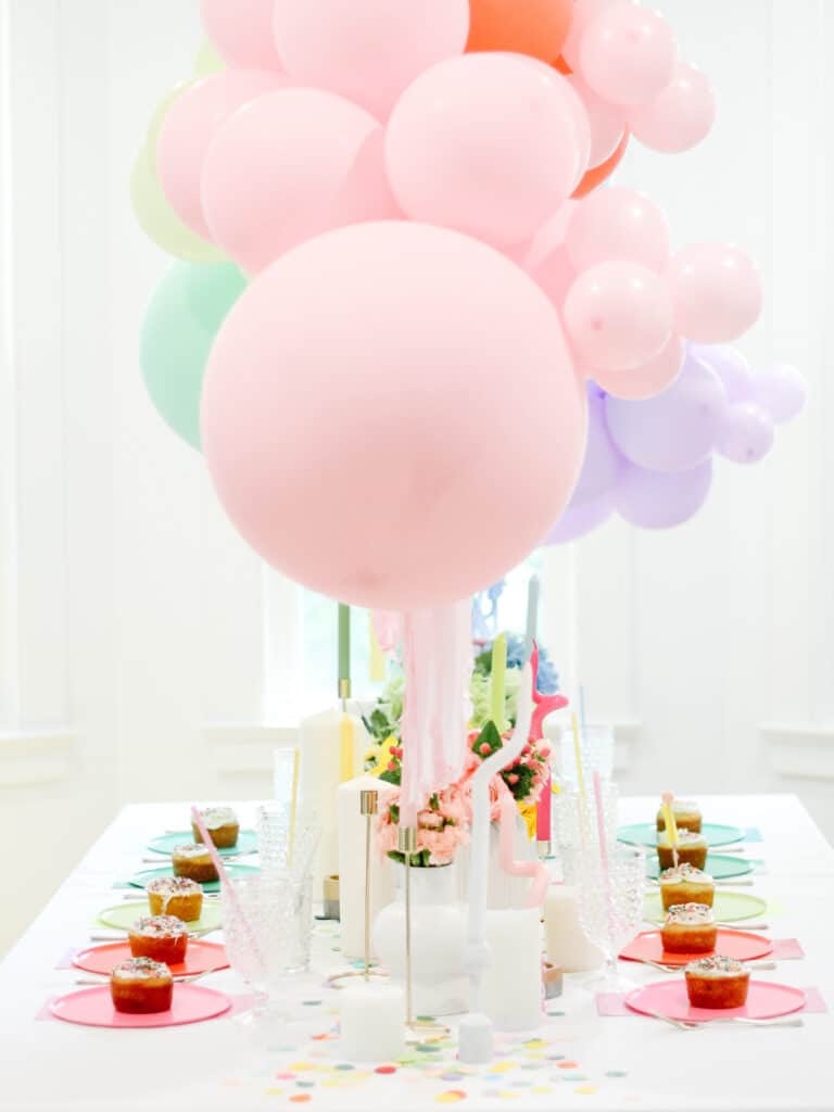 Rainbow Tablescape 