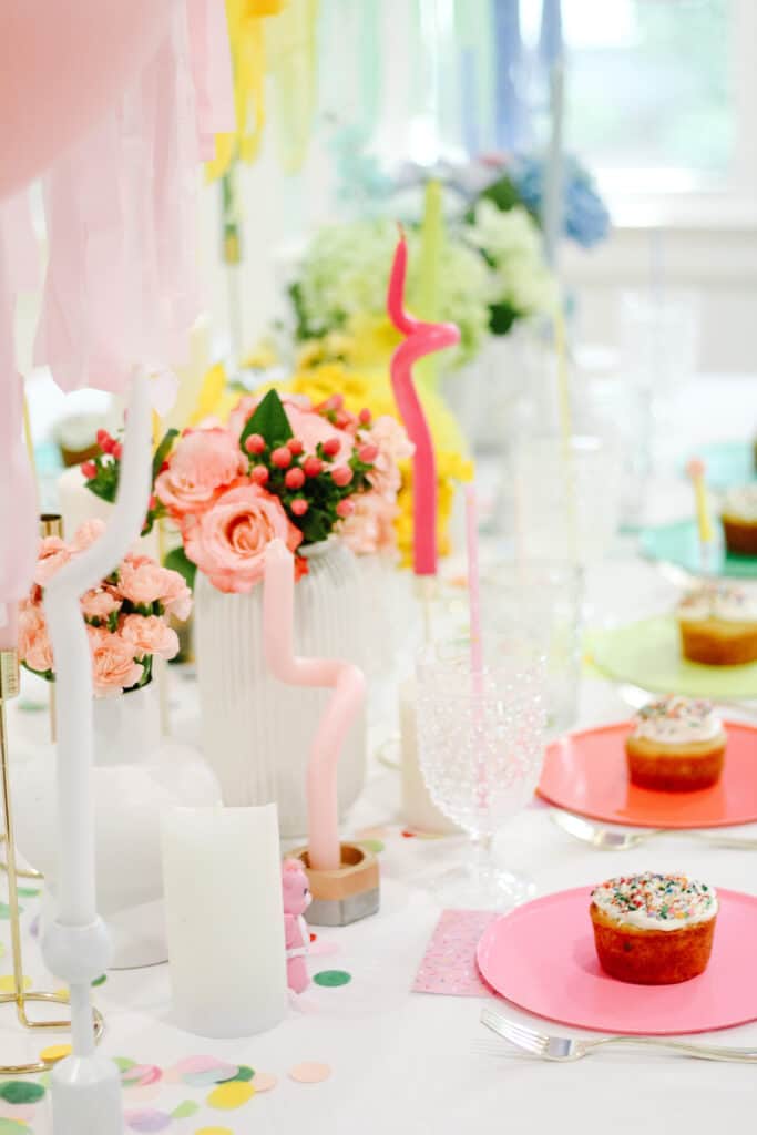 Rainbow Tablescape 