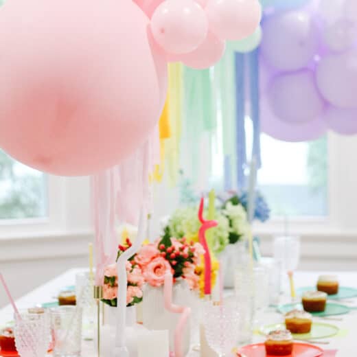 Care bear Birthday Party Tablescape