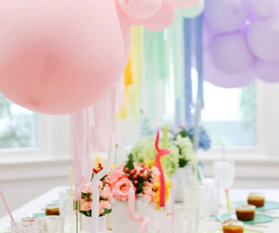 Care bear Birthday Party Tablescape