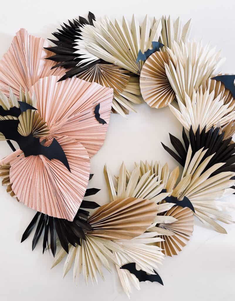 Palm Leaf Halloween Wreath 