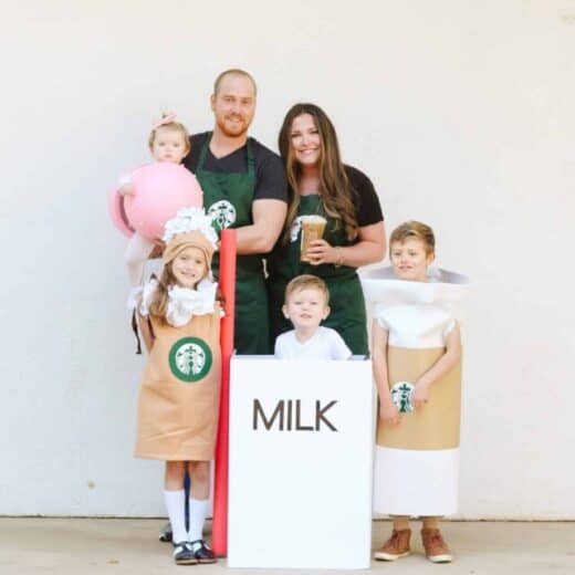 Family Starbucks Halloween Costume