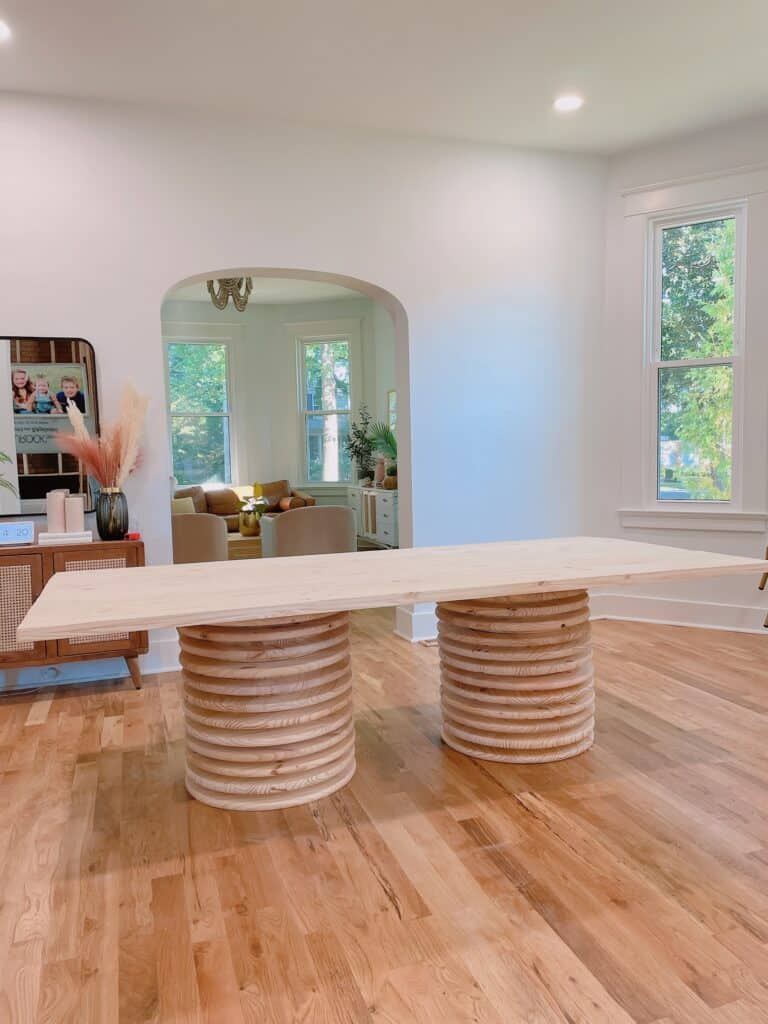 how to build a dining room table