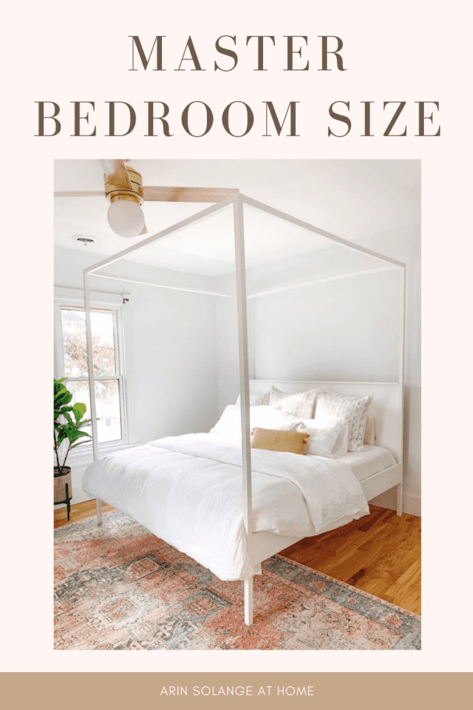 master bedroom size