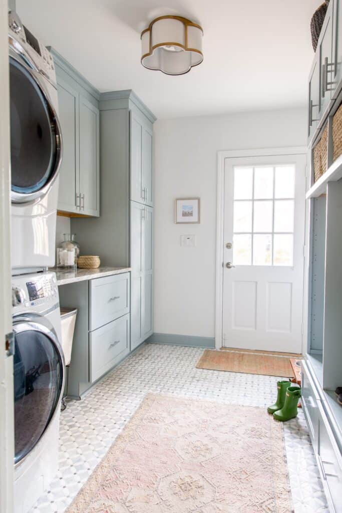 Light and airy laundry room