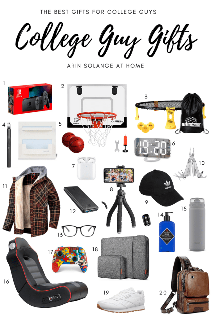 The Best Gifts for College Guys - arinsolangeathome