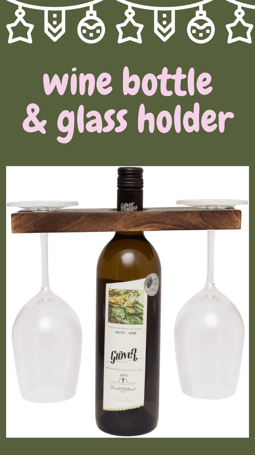 DIY wine bottle & glass holder — Hello Honey