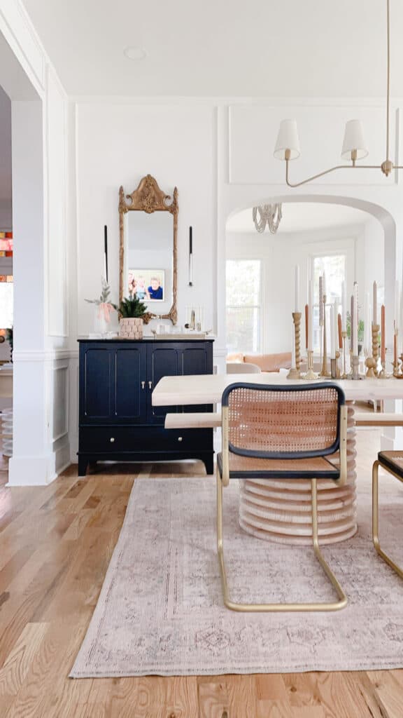 Mid Century Chairs in Dining Room