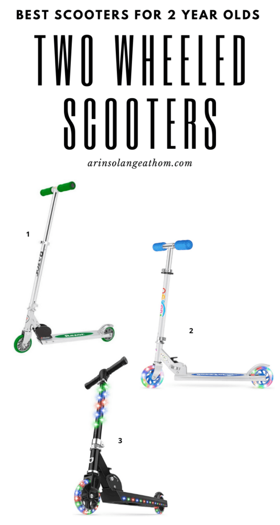 two wheeled scooters for 2 year old