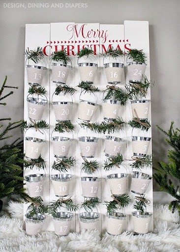 DIY Farmhouse Inspired Advent Calendar 