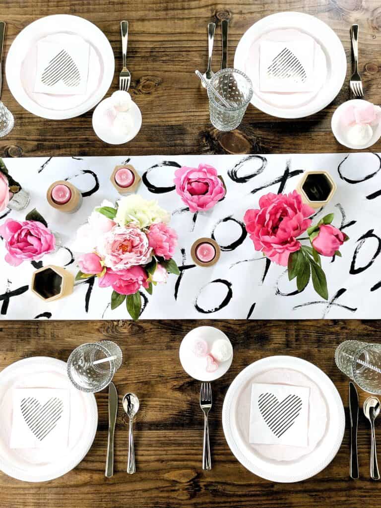 Valentine's day party table