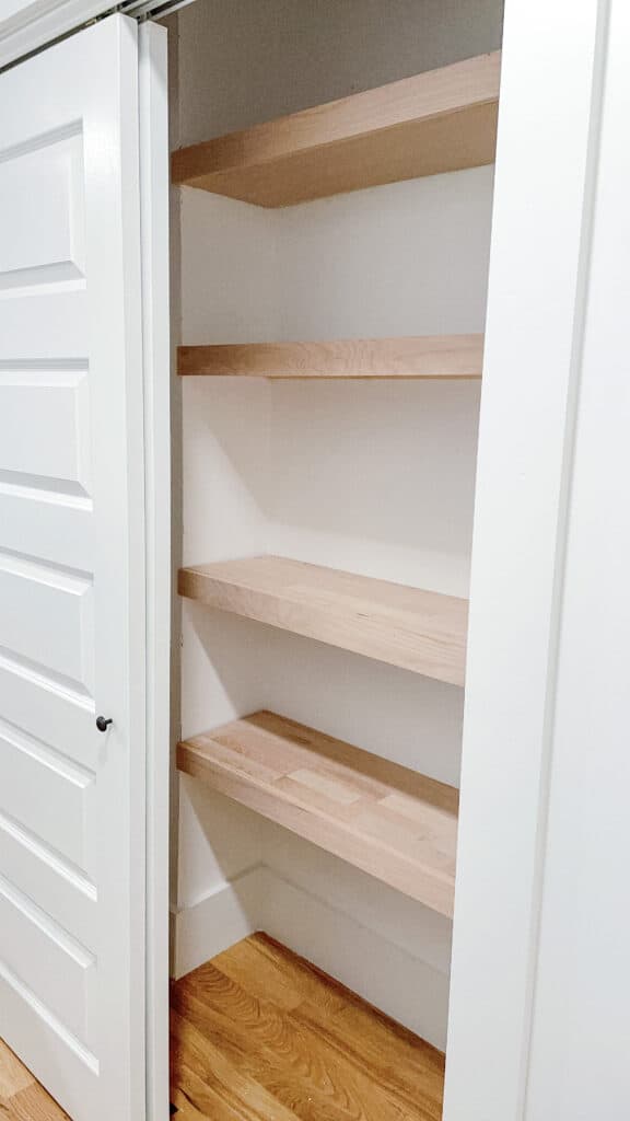 diy wooden shelving