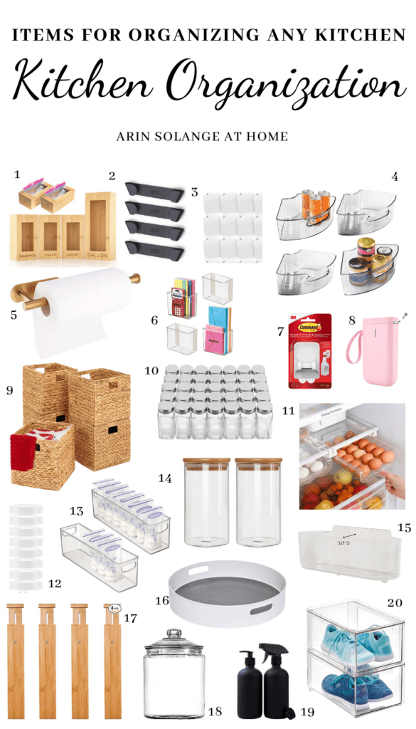 Kitchen organization Items 