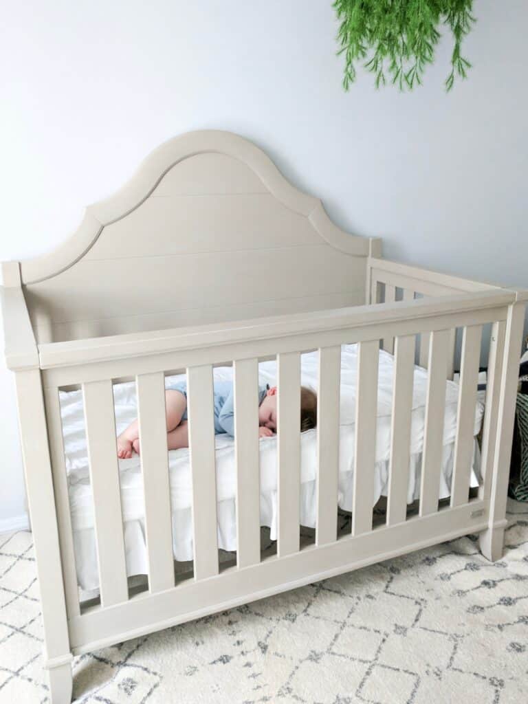 baby sleeping in nursery