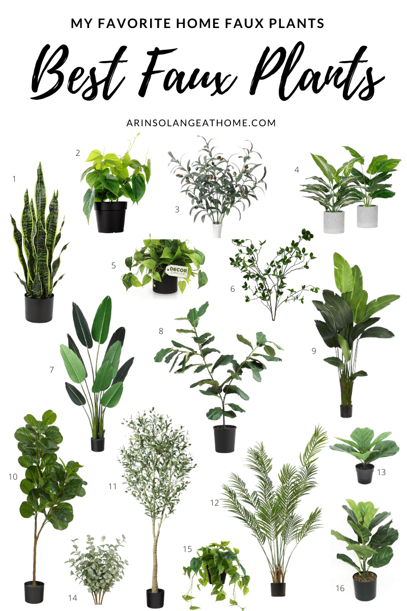 The Best Faux Plants - arinsolangeathome