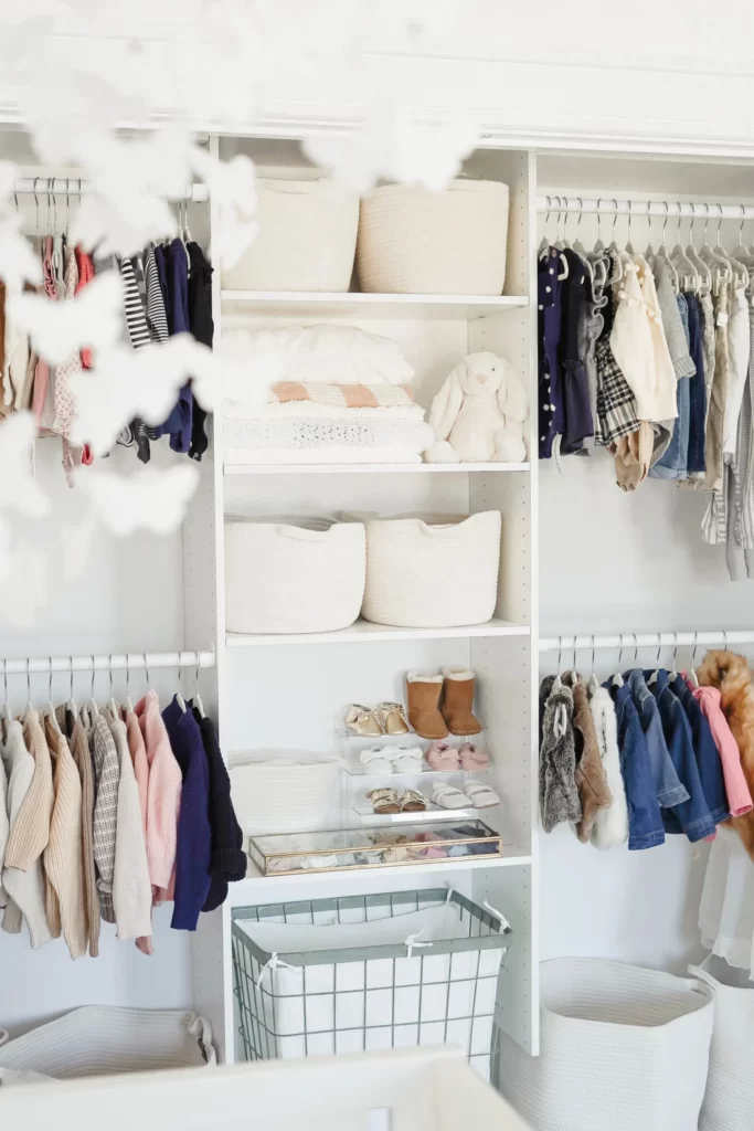 Nursery Closet Organization from a Mom of Four - arinsolangeathome