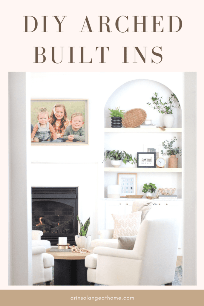 DIY arched built ins 